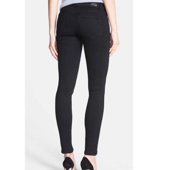 Paige Indio Zip Ultra Slim Skinny Black Jeans size 26 - Picture 3 of 10